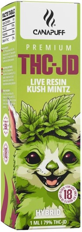 Canapuff Vape 79% THC-JD Live Resin Kush Mint