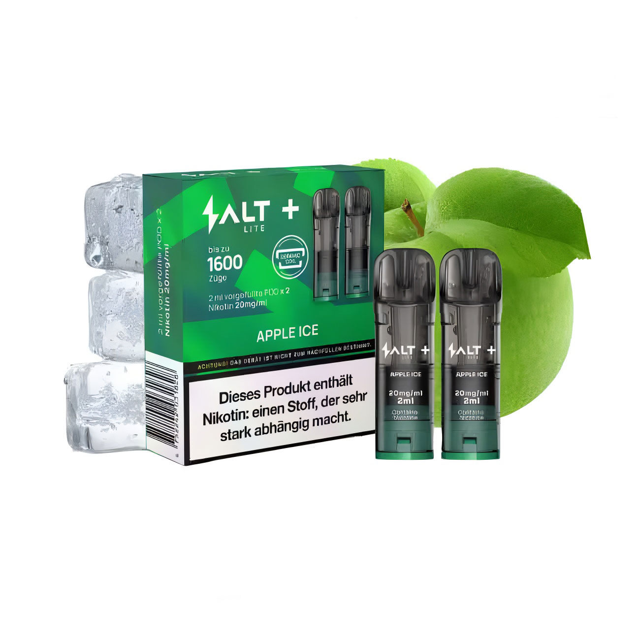 Salt Plus Lite Pods 20mg Apple Ice
