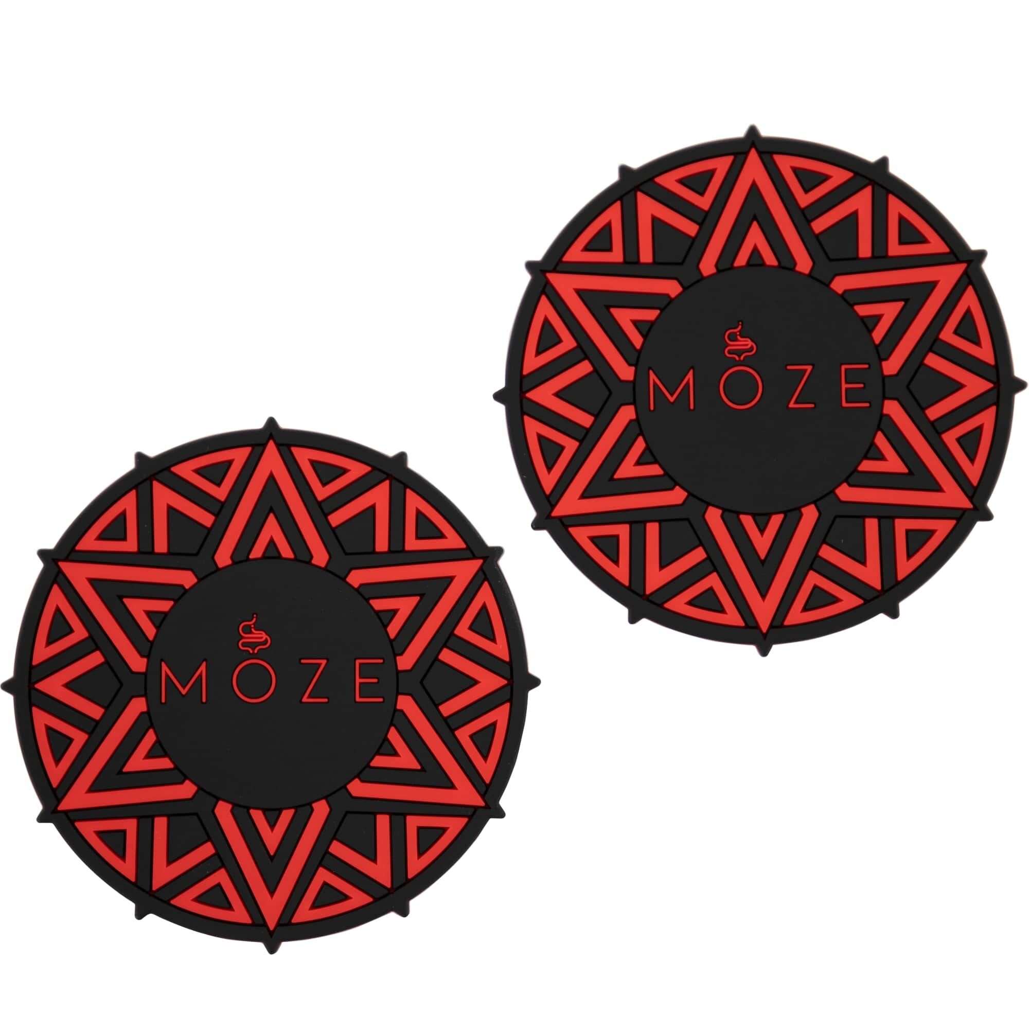 Moze Getränkeuntersetzer 2er Set Rot