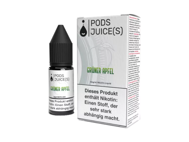 Pods Juice(s) 10ml Grüner Apfel 3 mg/ml