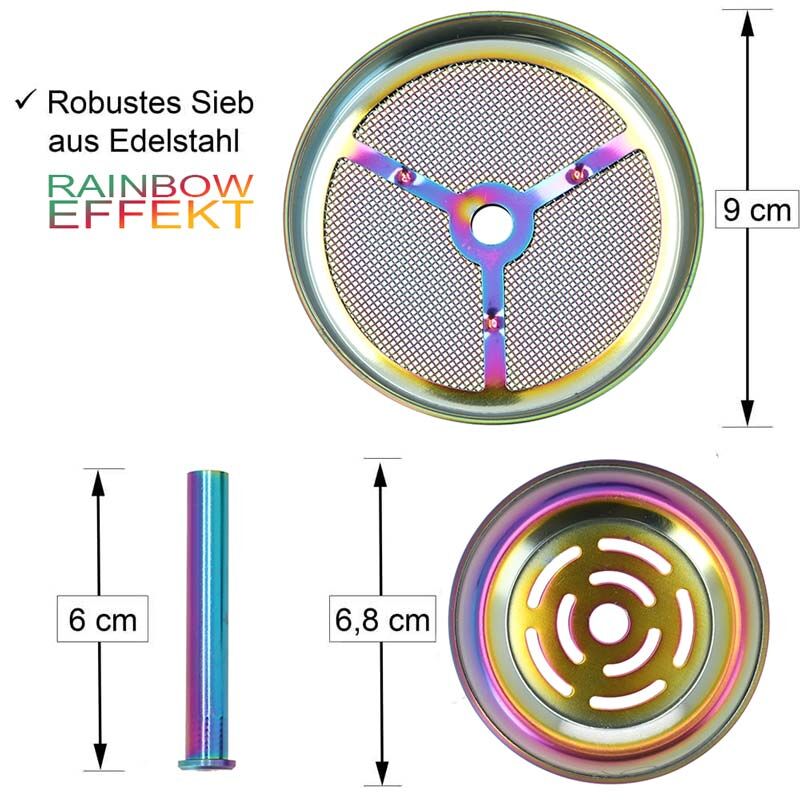 AO Kaminaufsatz Edelstahl Gun Metal