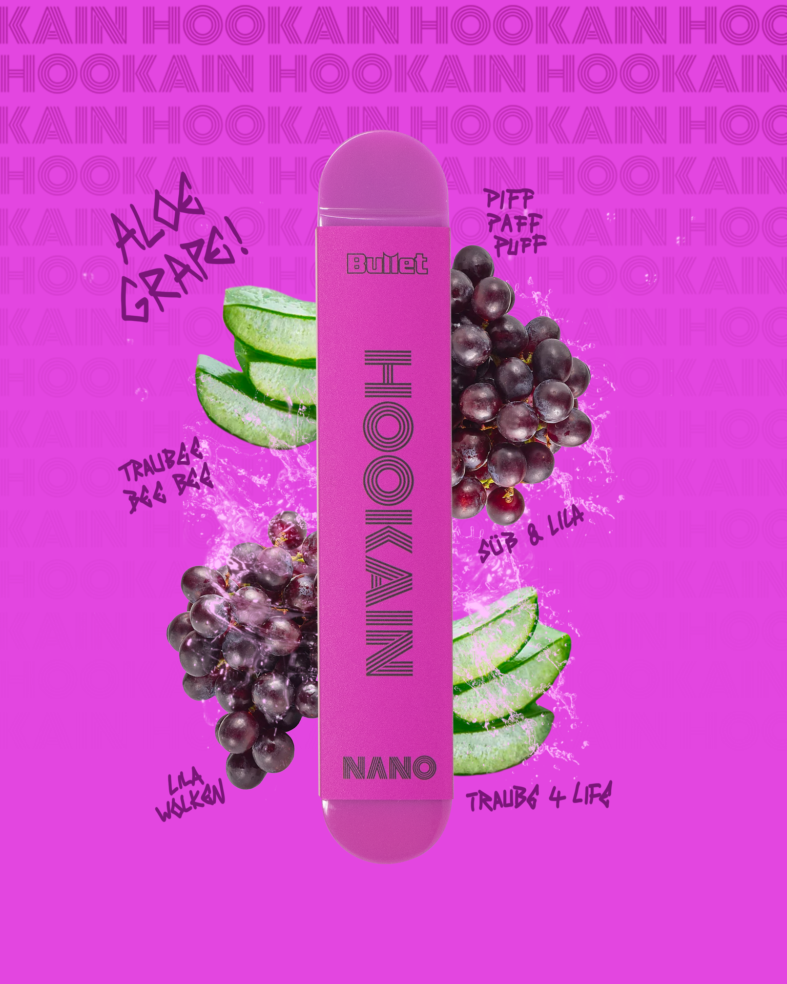 Hookain Nano X Vape Aloe Grape