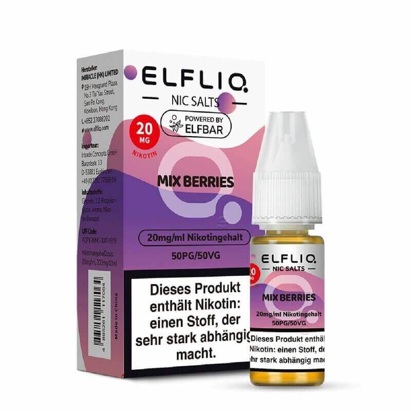 Elfbar Elfliq Mix Berries-20mg Nicsalt Elfbar Elfliq Mix Berries-20mg Nicsalt