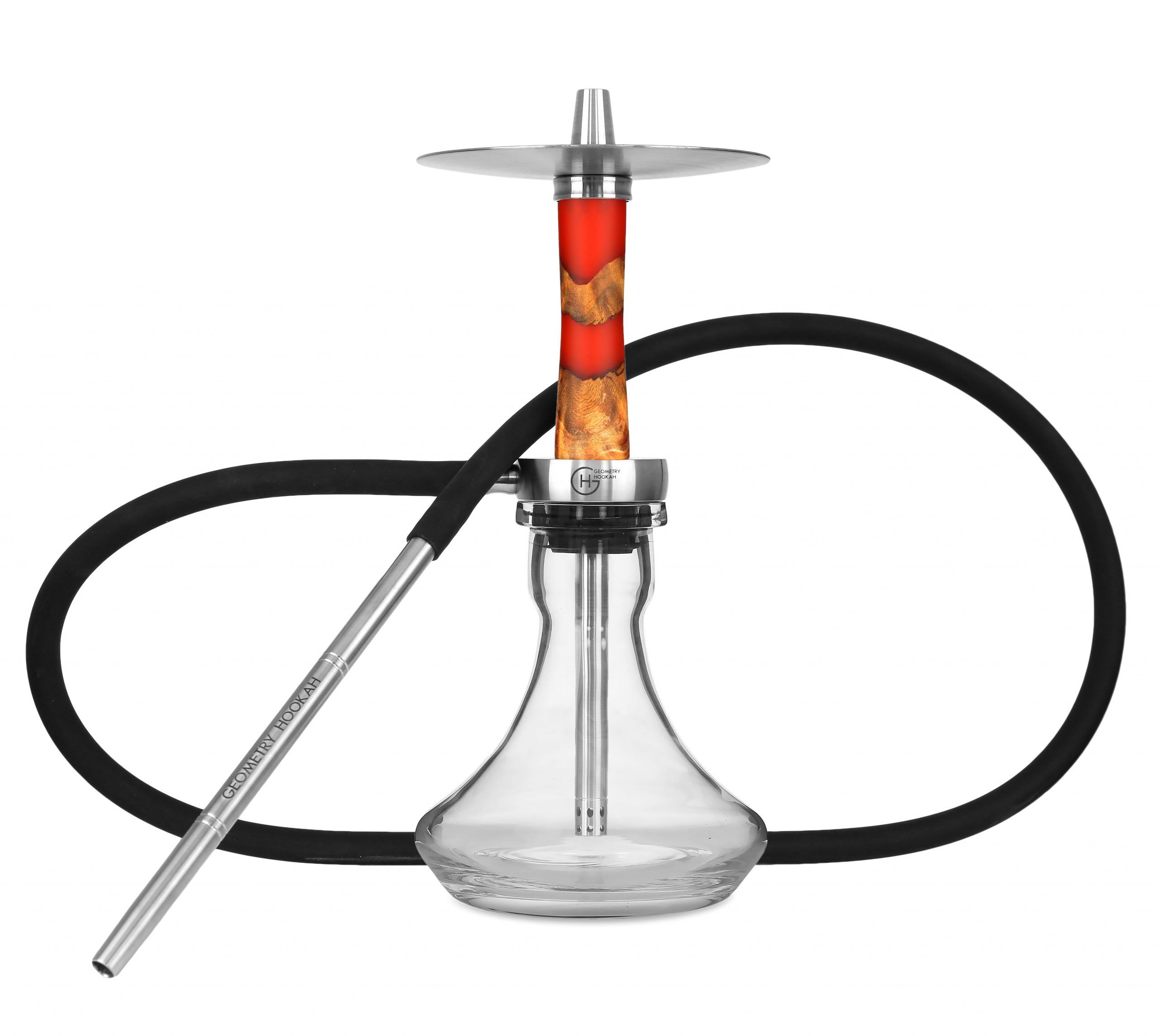 Geometry Hookah Mini Bro Epox Red Geometry Hookah Mini Bro Epox Red