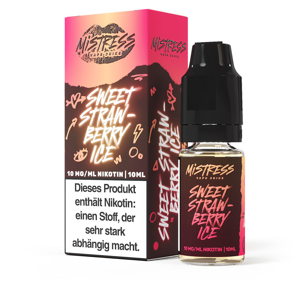 Mistress Vape Juice 10ml Sweet Strawberry Ice 10 mg/ml