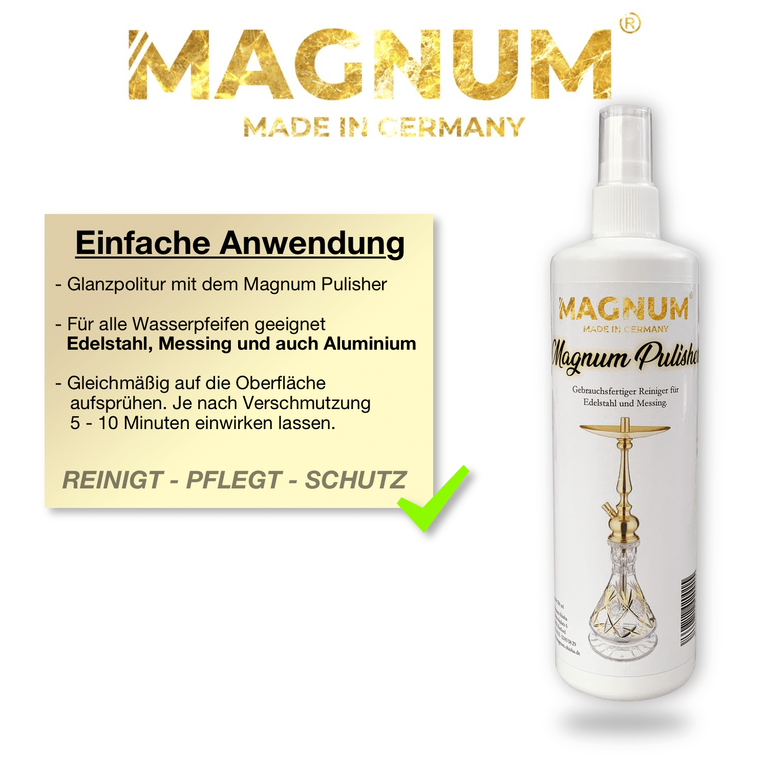 Magnum Edelstahl & Messingreiniger Pulisher