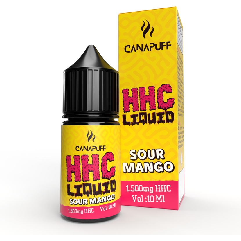 CanaPuff HHC Liquid 10ml 1500mg Sour Mango