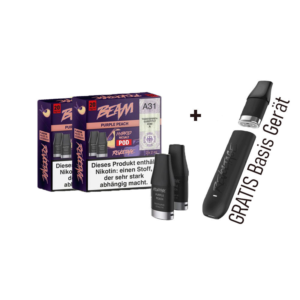 Revoltage Beam Pod mit Gratis Basisgerät 2x Pod-20 mg/ml