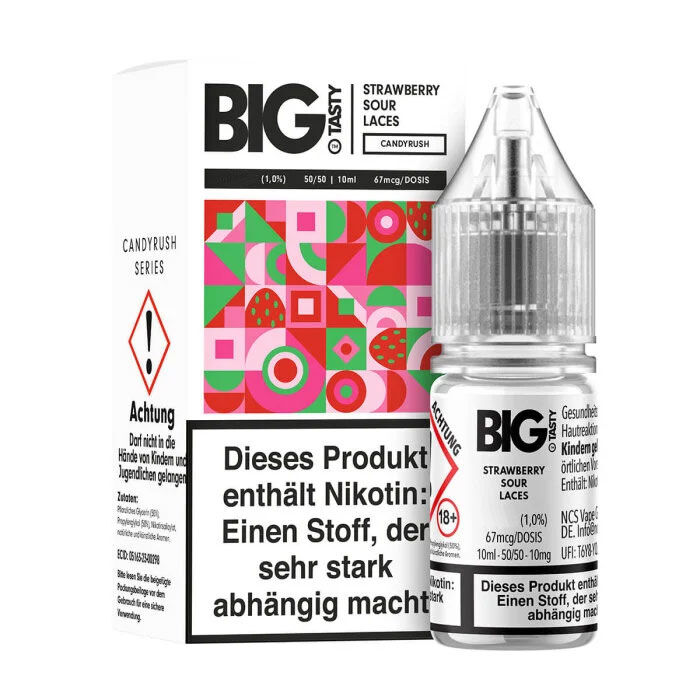 Big Tasty NicSalts Strawb Sour Laces 20 mg/ml