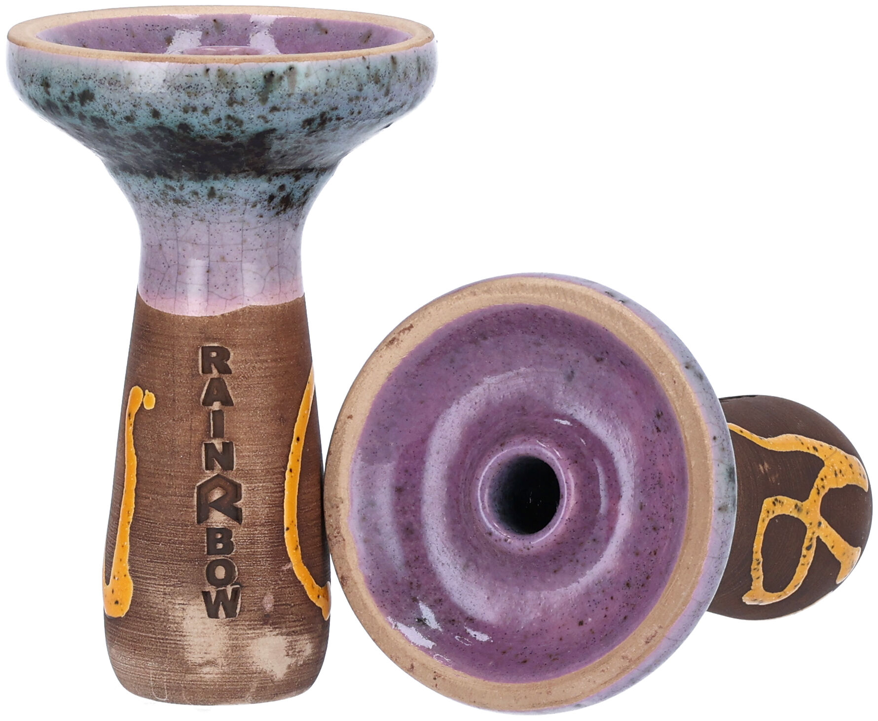 Rainbow Phunnel Glazed Weiß Türkis Lila Orange