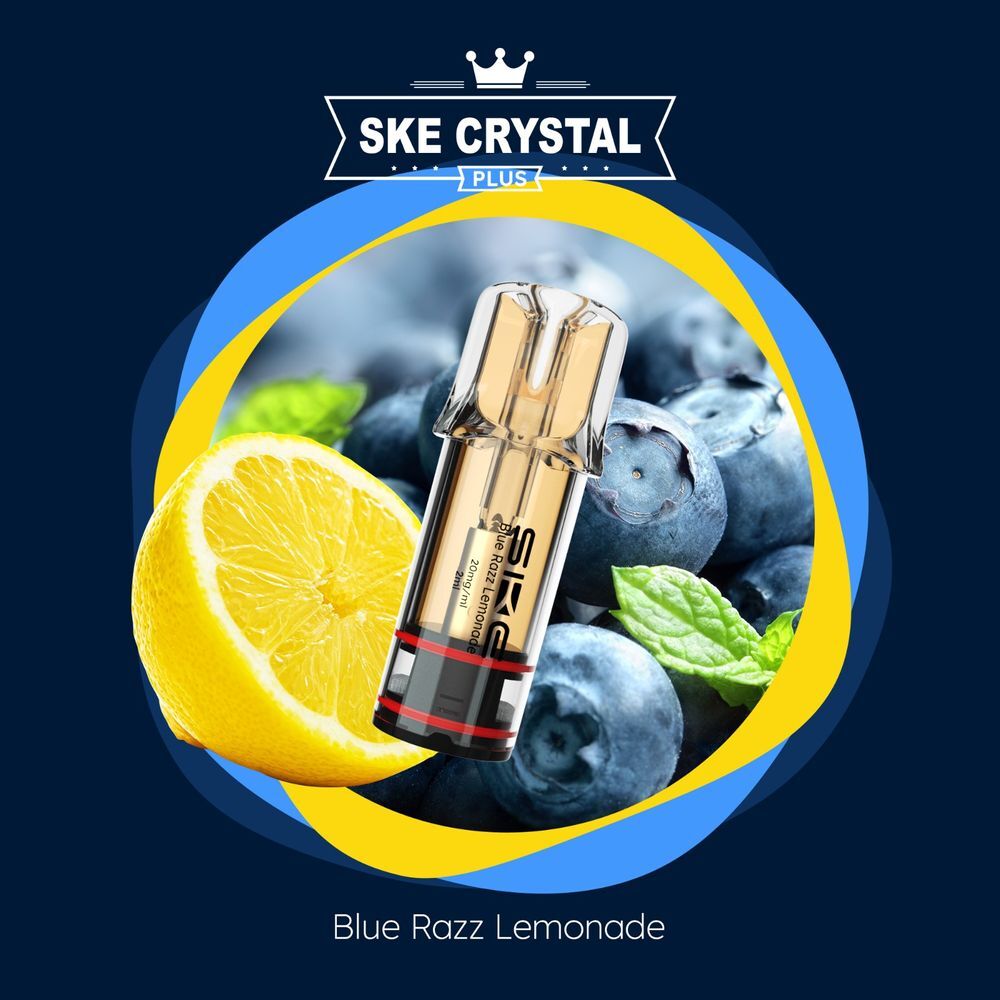 Crystal SKE Plus Pods Blue Razz Lemo