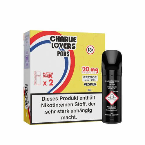 Charlie Lovers Pods 20mg Vesper