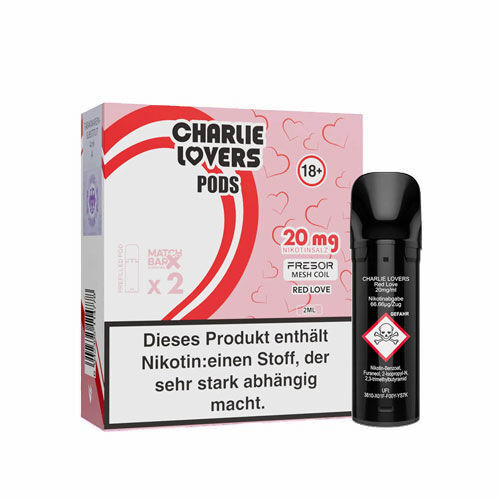 Charlie Lovers Pods 20mg Red Love