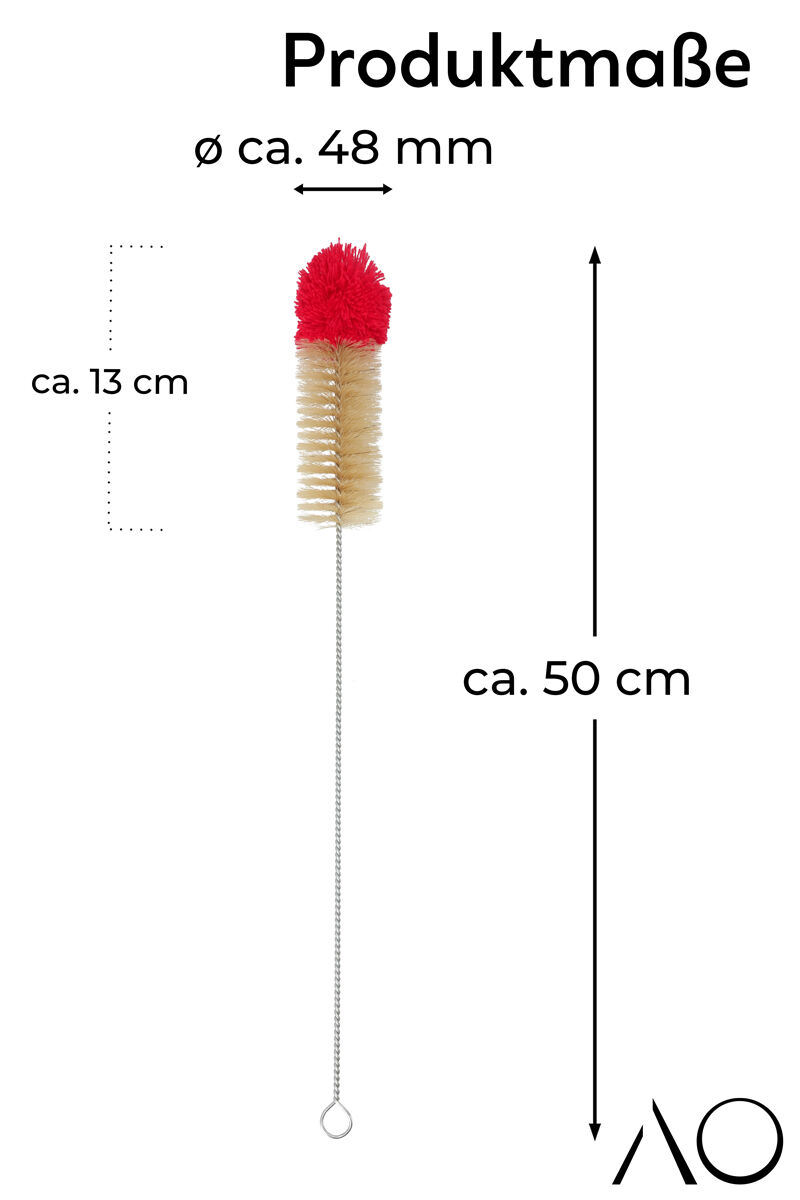 AO Bowlbürste 50cm mit Wollkopf Rot