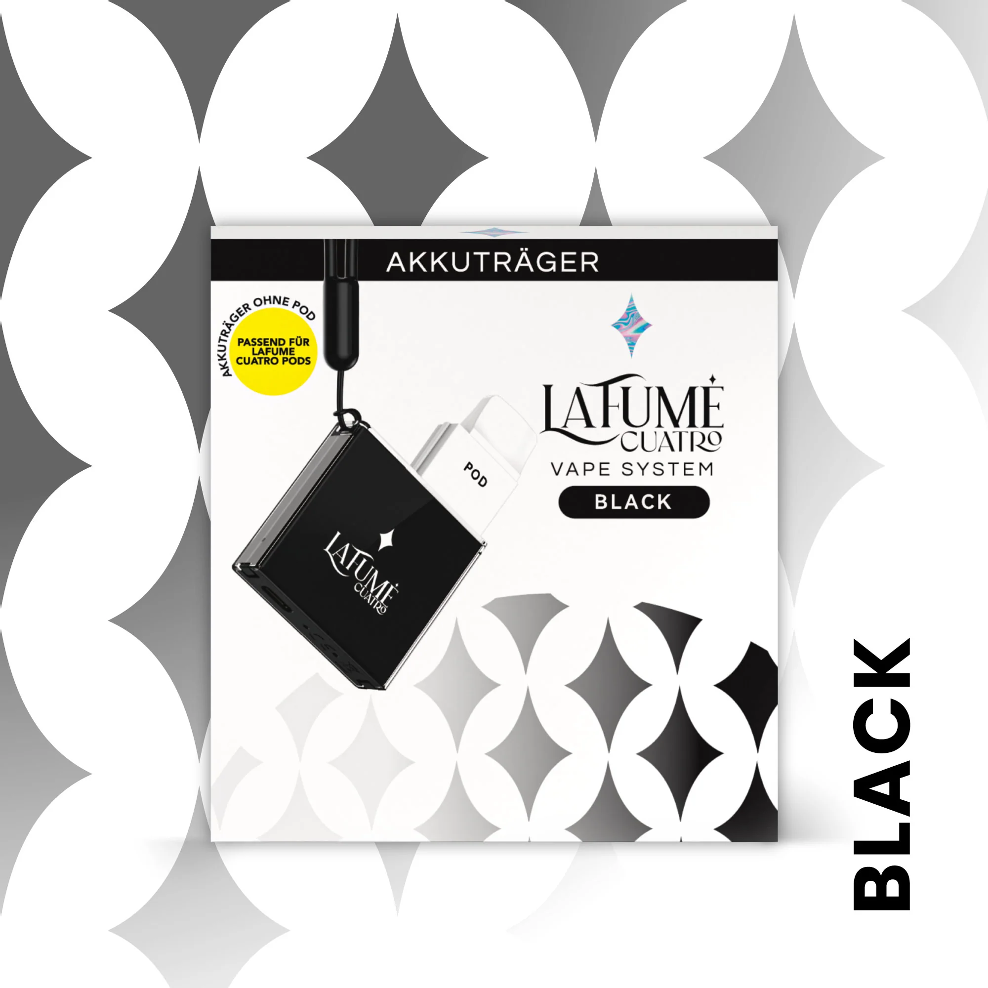 La Fume Cuatro Akkuträger Black