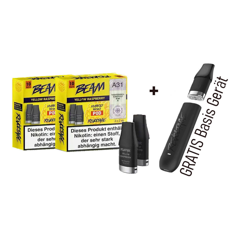 Revoltage Beam Pod mit Gratis Basisgerät 2x Pod-10 mg/ml