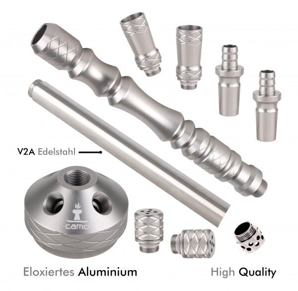 Camo Shisha Cm Big Alu Grey Camo Shisha Cm Big Alu Grey