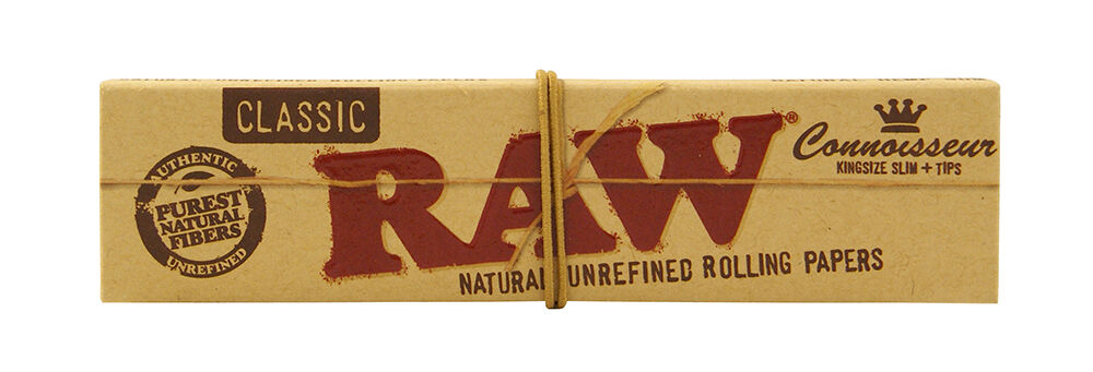 RAW Papers Connoisseur King Size Filterpapier, 110 mm, 24 Stück im Karton