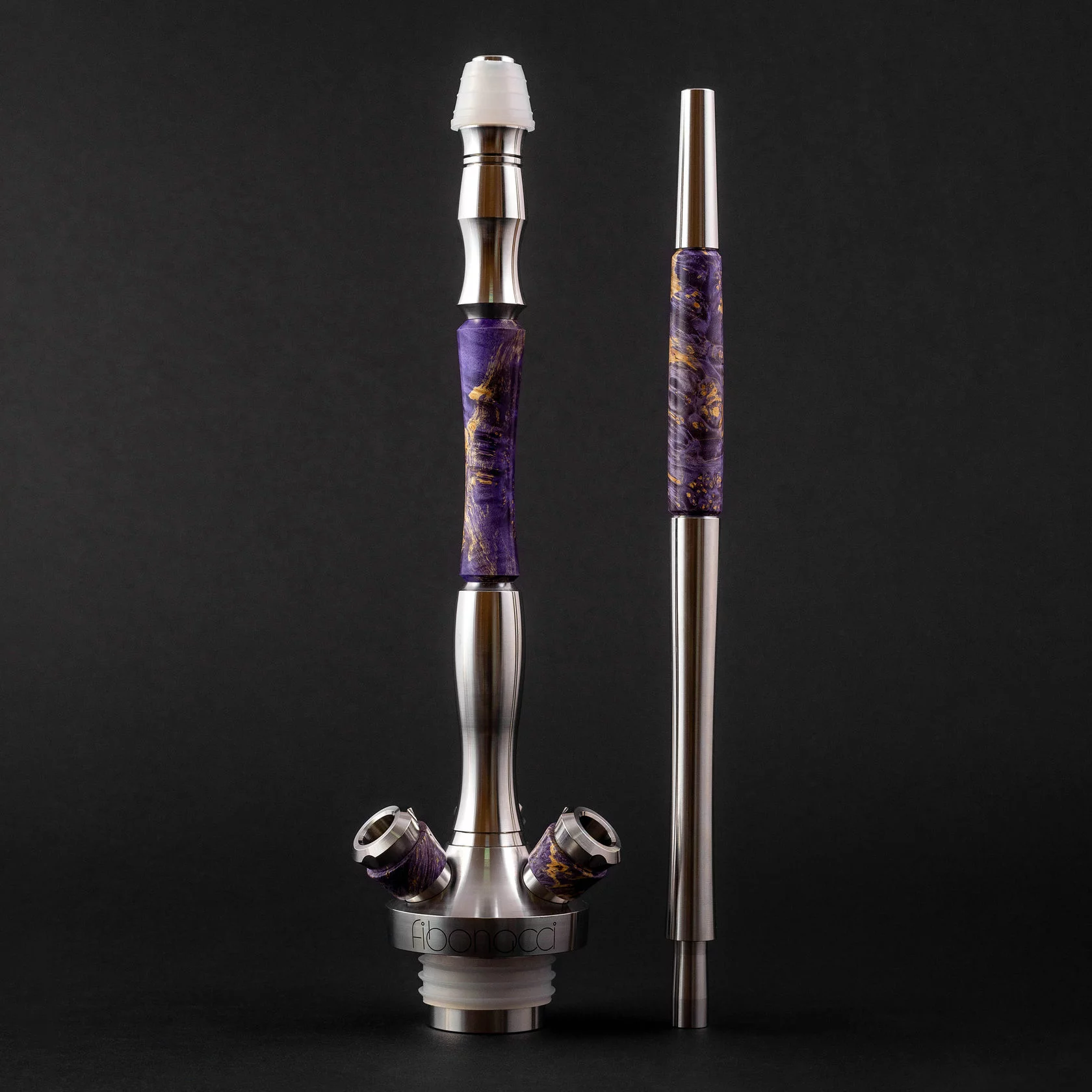 Union Hookah Fibonacci Wood Purple