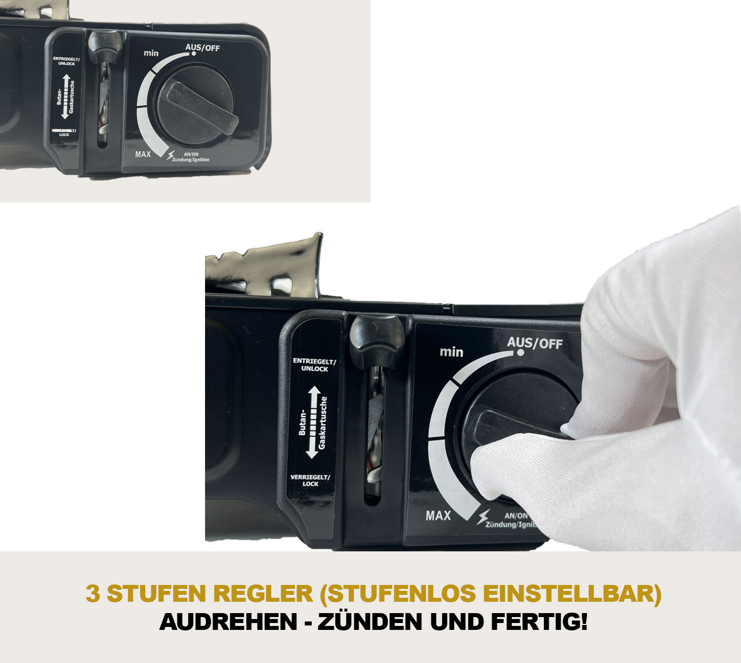 Roland Camping Gaskocher mit Kofer