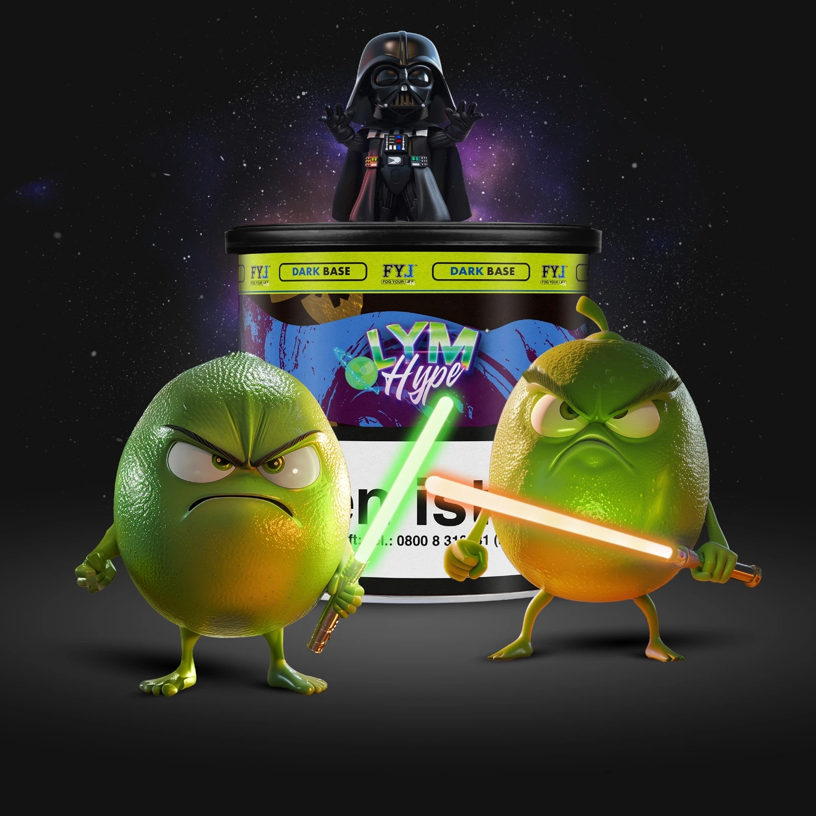 Fog Your Law Dry Base mit Aroma 70g Dark Lym Hype Fog Your Law Dry Base mit Aroma 70g Dark Lym Hype