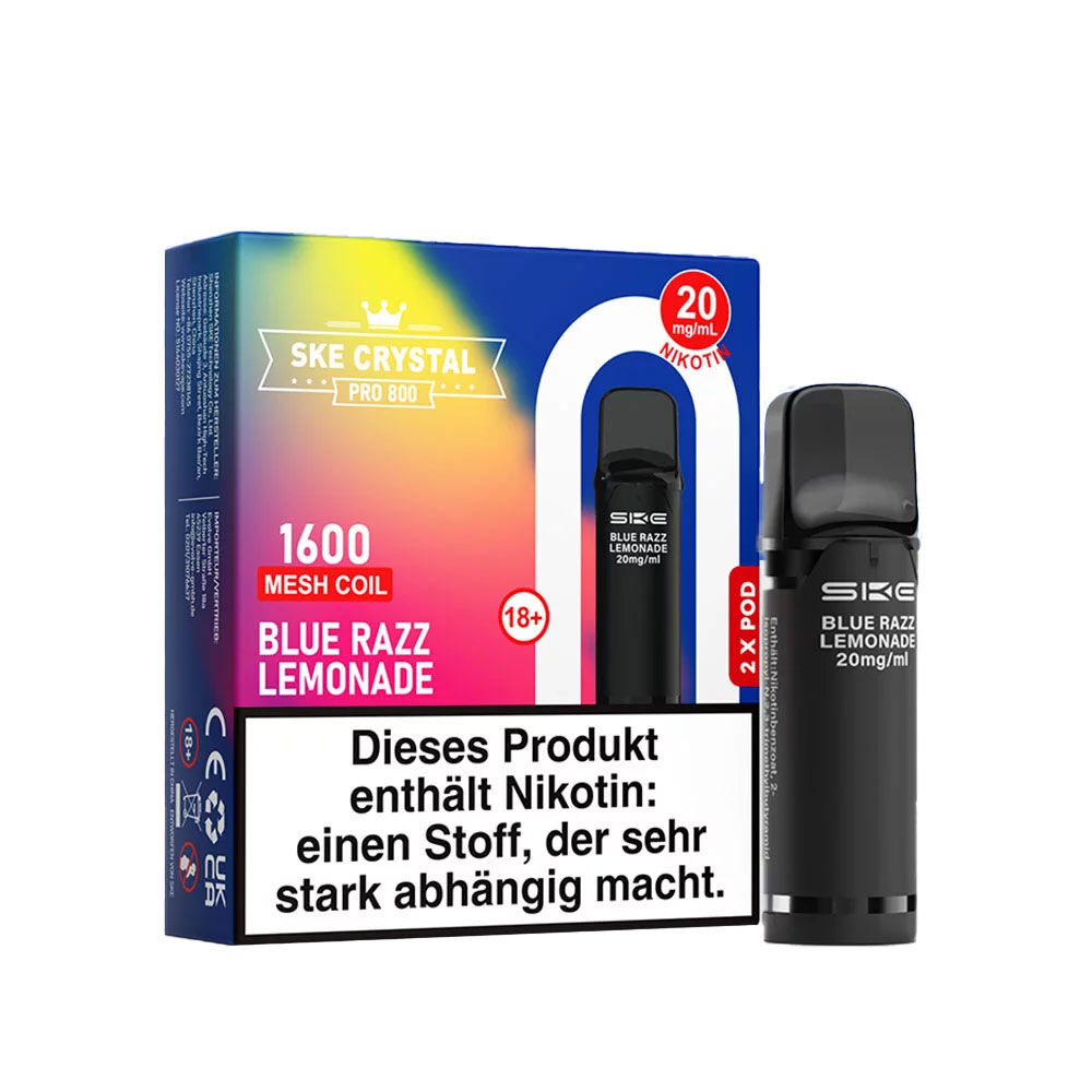 SKE Crystal Pods Pro 800 Blue Razz Lemonade