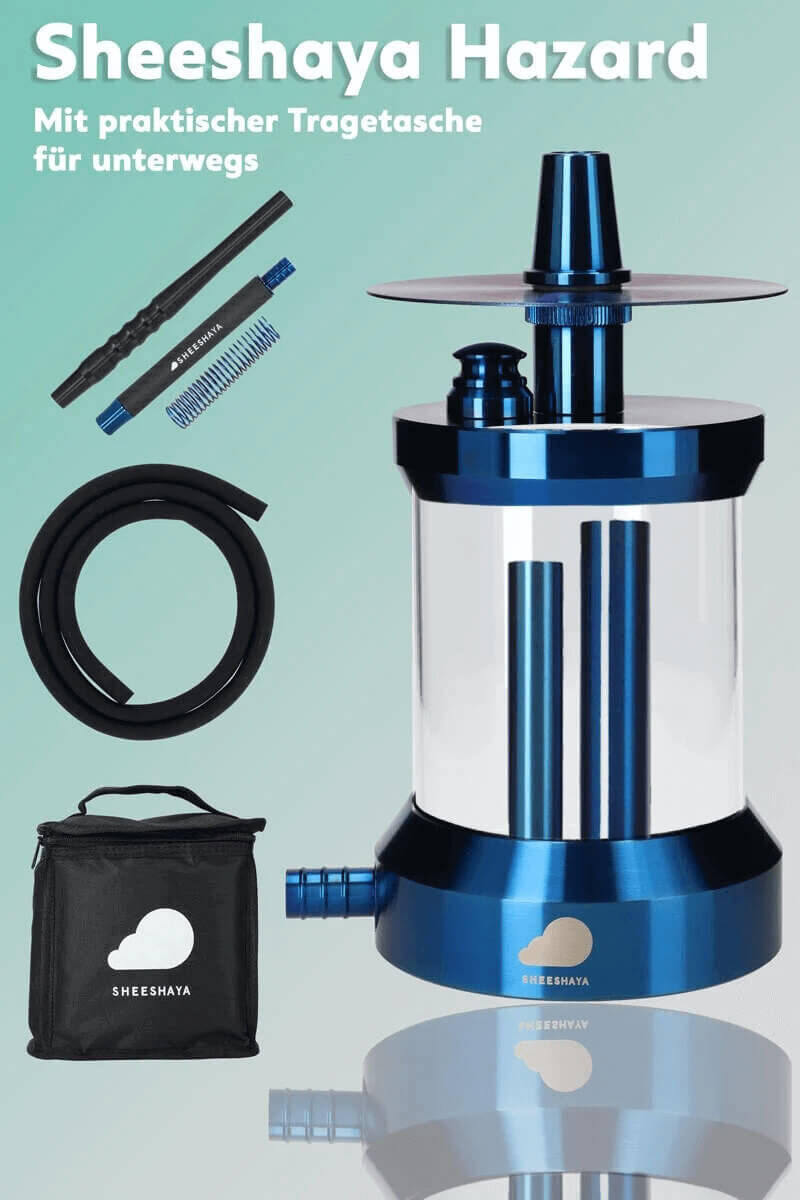 Sheeshaya Shisha Hazard Clear Blau Sheeshaya Shisha Hazard Clear Blau