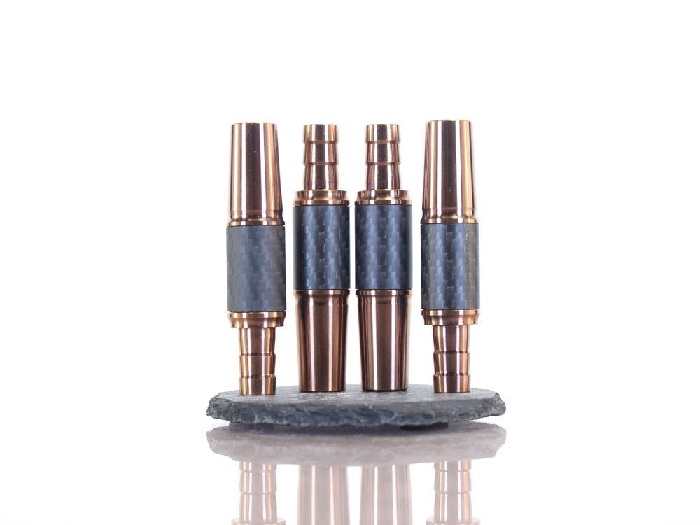 Invi Schlauchanschluss 4er Set Edelstahl Carbon Rose Gold 18/8 Invi Schlauchanschluss 4er Set Edelstahl Carbon Rose Gold 18/8