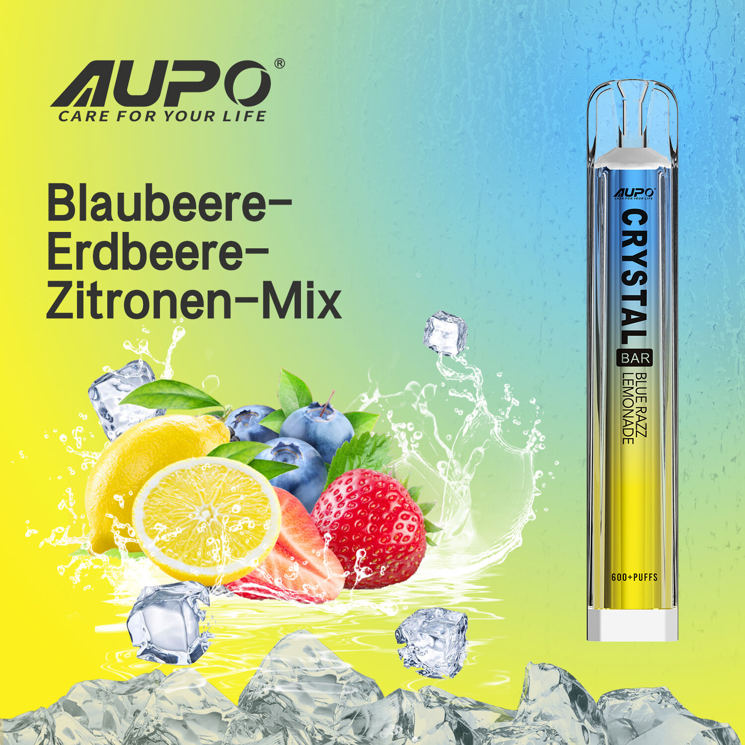 Crystal Bar Einwegvape Blue Razz Lemonade Crystal Bar Aupo Einwegvape