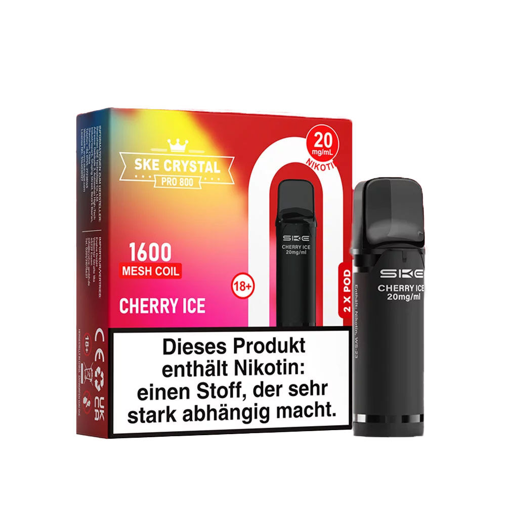 SKE Crystal Pods Pro 800 Cherry Ice