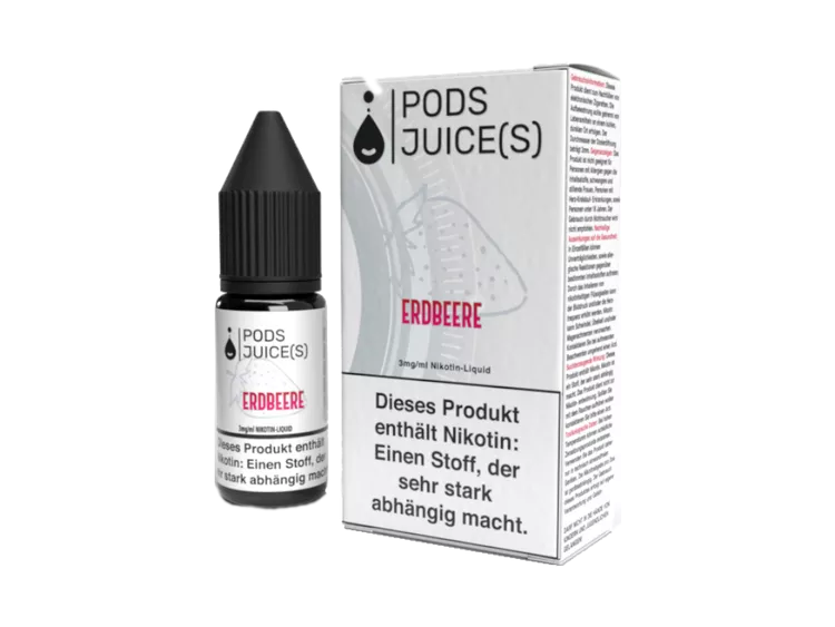 Pods Juice(s) 10ml Erdbeere 3 mg/ml Pods Juice(s) 10ml Erdbeere 3 mg/ml
