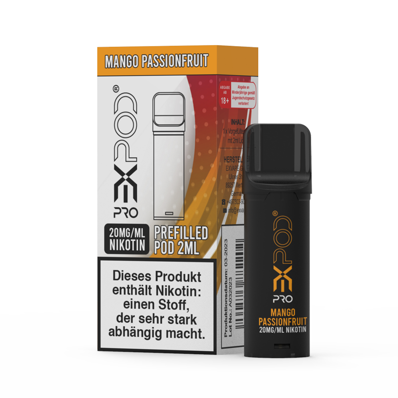 Expod Pro 20mg 1 Stück Mango Passion Expod Pro 20mg 1 Stück Mango Passion