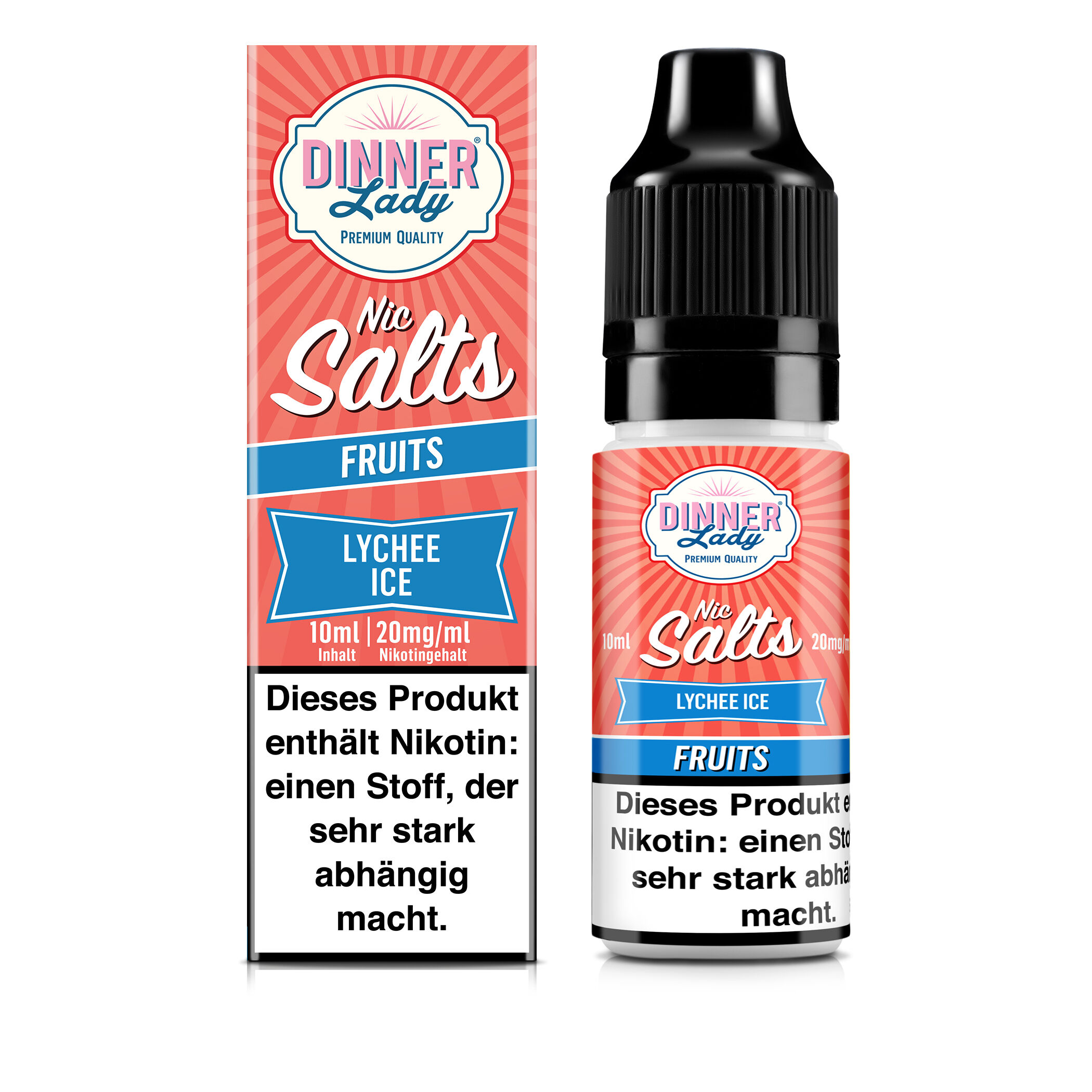 Dinner Lady Nic Salt 10ml Lychee Ice