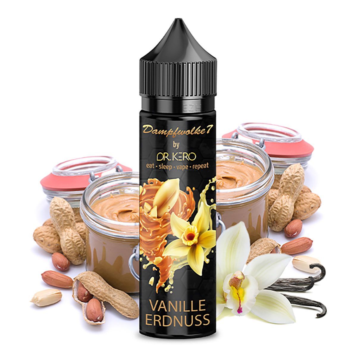 Dr. Kero Dampfwolke 20ml Aroma (Longfill) Vanille Erdnuss Dr. Kero Dampfwolke 20ml Aroma (Longfill) Vanille Erdnuss