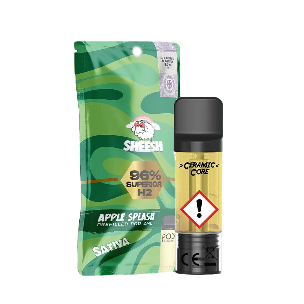 Sheesh Pod 96% H2 Superior 2ml Apple Splash