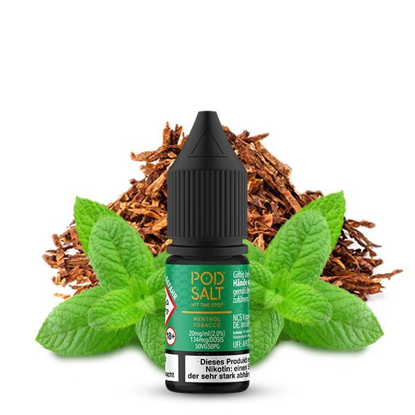 Pod Salt Nikotinsalz 10ml Menthol Tobacco 11 mg Pod Salt Nikotinsalz 10ml Menthol Tobacco 11 mg