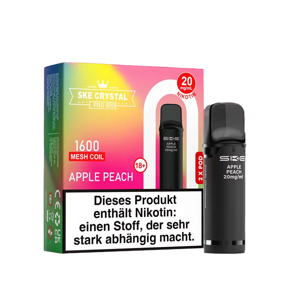 SKE Crystal Pods Pro 800 Apple Peach