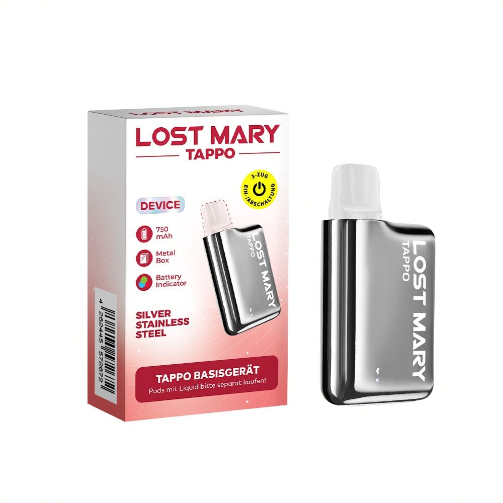 Elfbar Lost Marry Tappo Akku Silver Stainless Steel Elfbar Lost Marry Tappo Akku Silver Stainless Steel