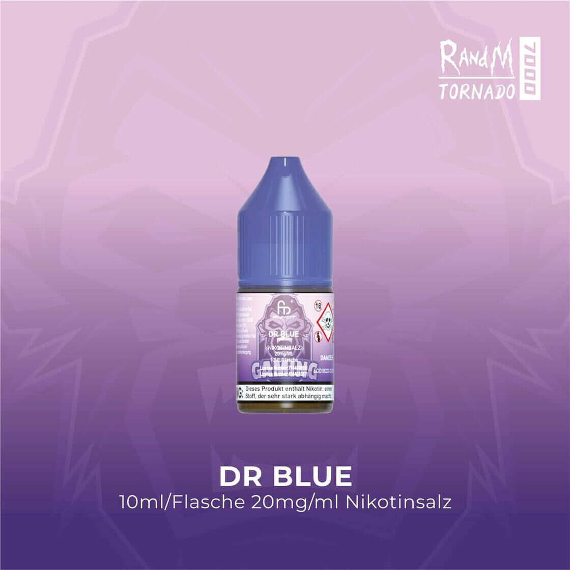 RandM Tornado Nikotinsalz Liquid 10ml Dr Blue-20mg