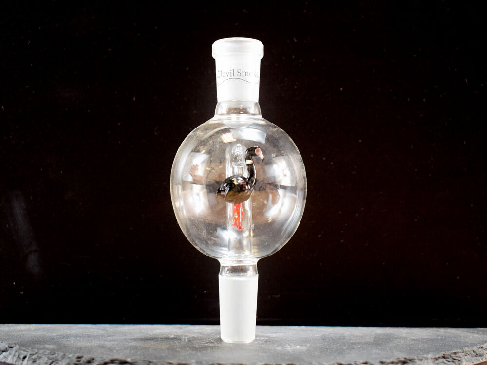 Devil Smoke Glas Molassefänger 18/8 Flamingo Mini Schwarz