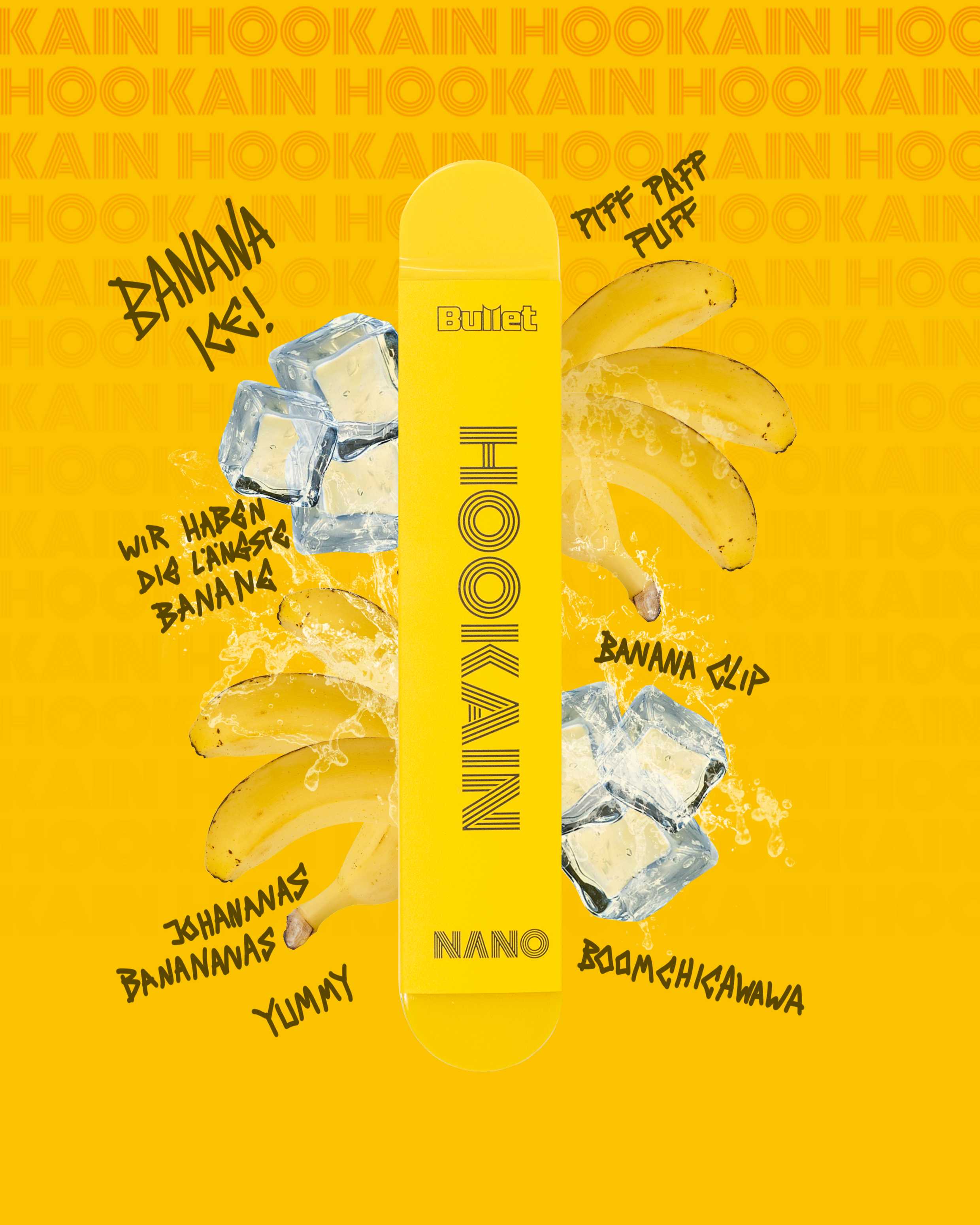 Hookain Nano X Vape Banana Ice Hookain Nano X Vape Banana Ice