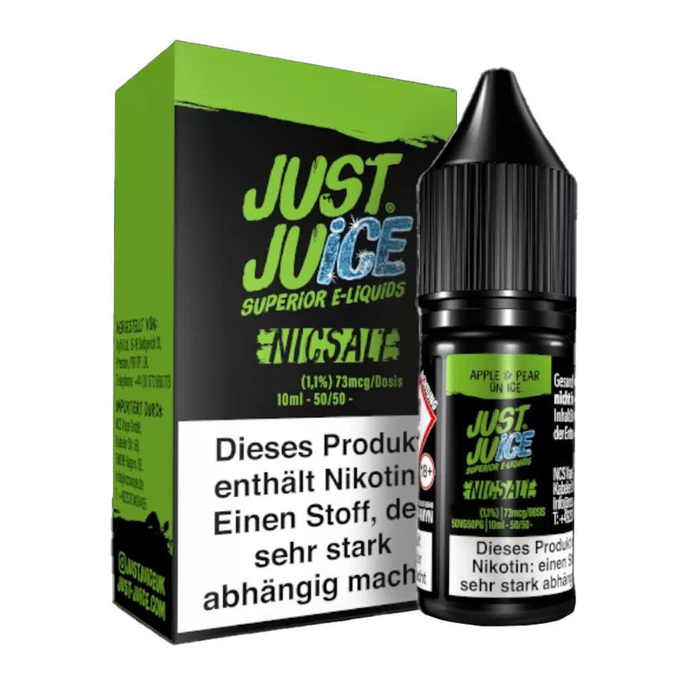 Just Juice Nikotinsalz 10ml Apple & Pear on Ice 11 mg/ml Just Juice Nikotinsalz 10ml Apple & Pear on Ice 20 mg/ml