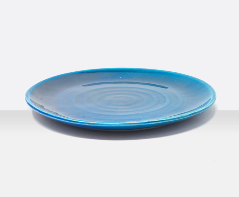 Brüstuck Steingut Teller Snack Azure