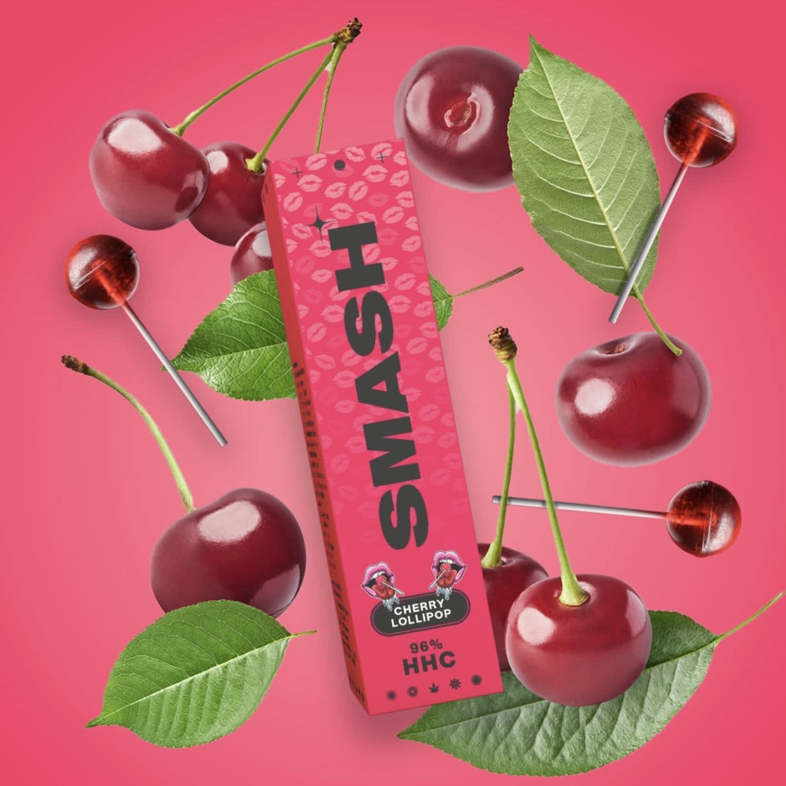 Smash HHC Vape 1ml Cherry Lollipop