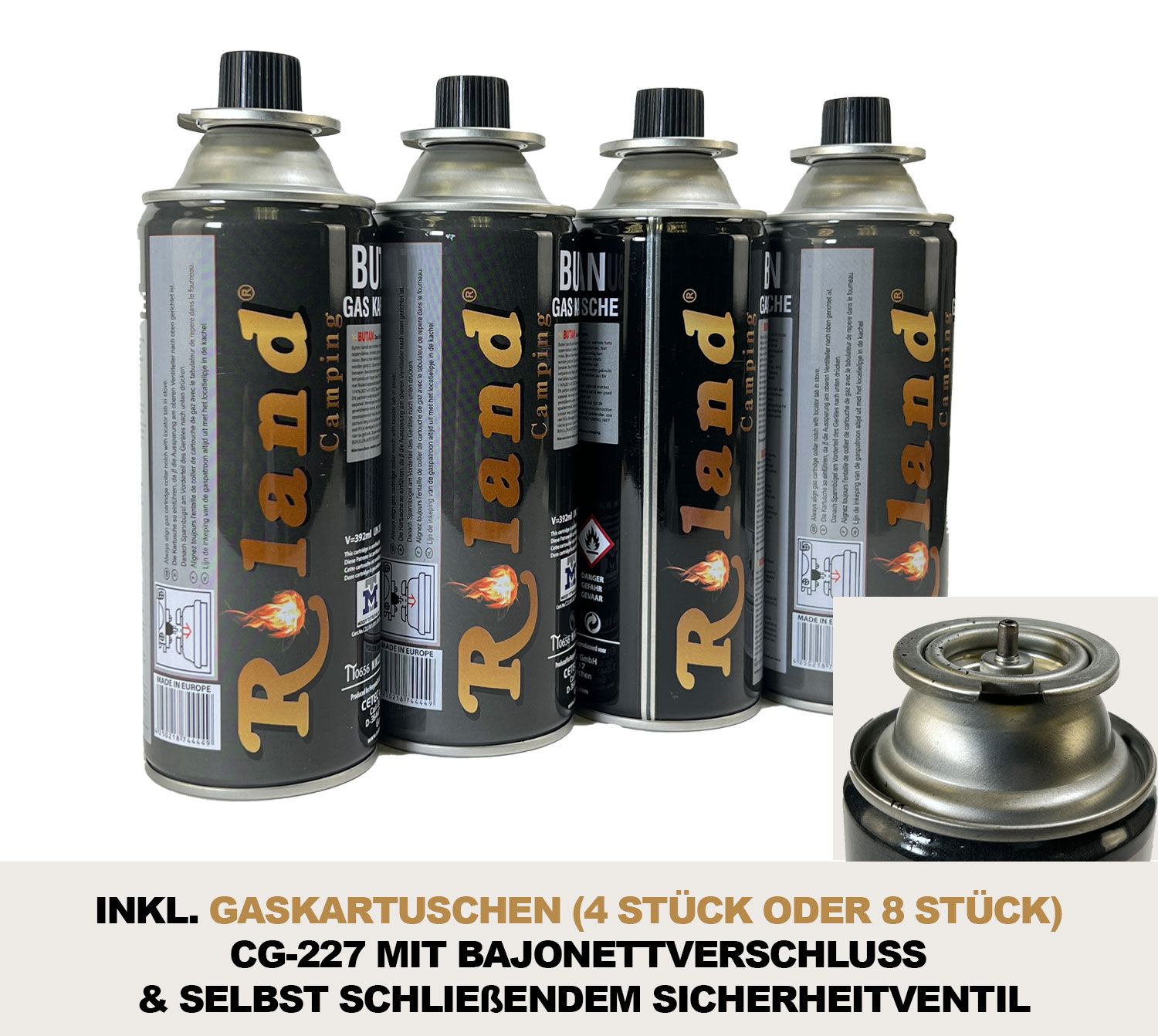Roland Camping Gaskocher mit Kofer