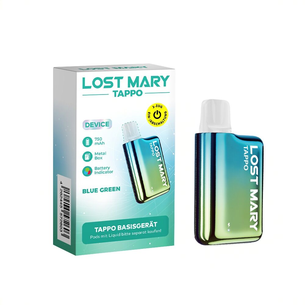 Elfbar Lost Marry Tappo Akku Blue Green Elfbar Lost Marry Tappo Akku Blue Green