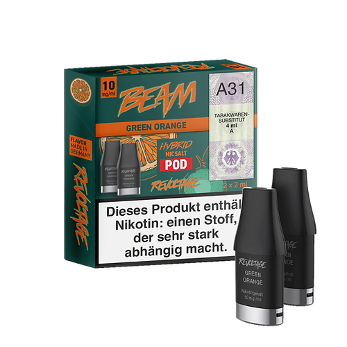 Revoltage Beam Pod 2er Green Orange 10 mg/ml Revoltage Beam Pod 2er Green Orange 10 mg/ml