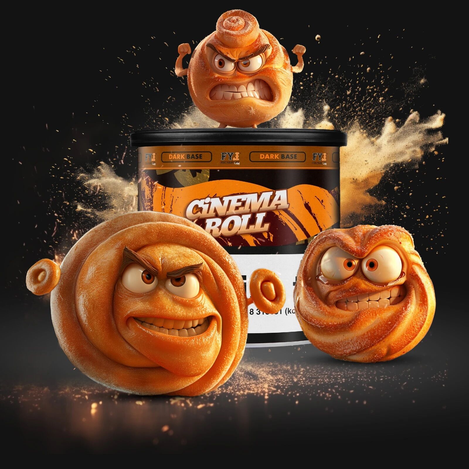 Fog Your Law Dry Base mit Aroma 70g Dark Cinema Rol Fog Your Law Dry Base mit Aroma 70g Dark Cinema Rol