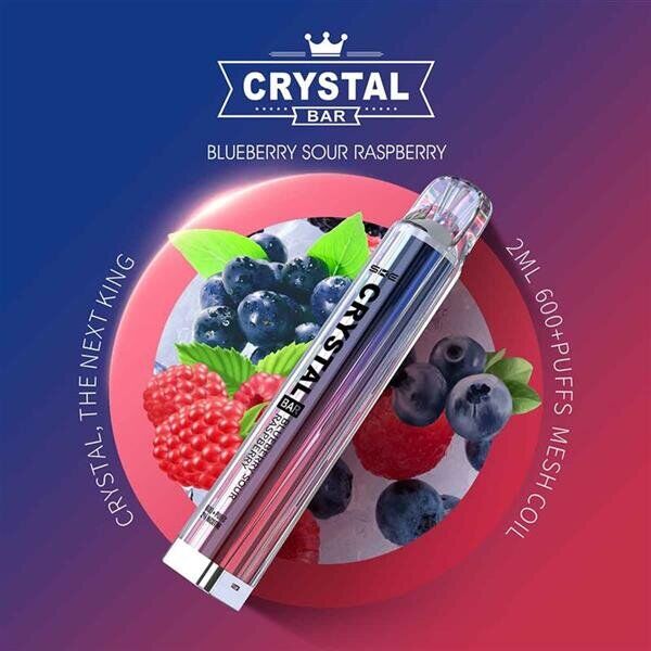 Crystal Bar SKE  600 Blueberry Sour Raspberry