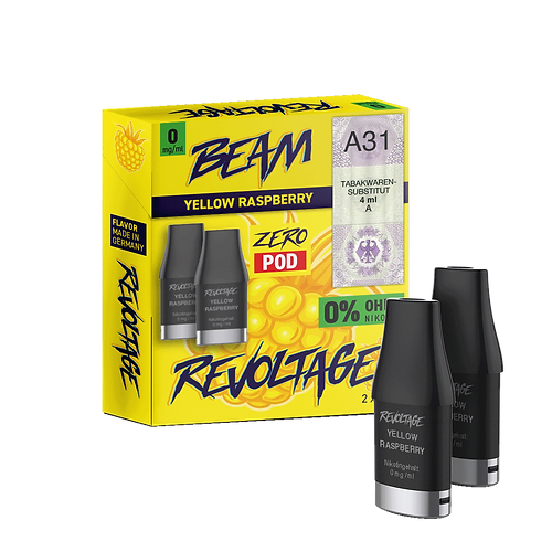 Revoltage Beam Pod 2er Yellow Raspberry 0 mg/ml Revoltage Beam Pod 2er Yellow Raspberry 0 mg/ml